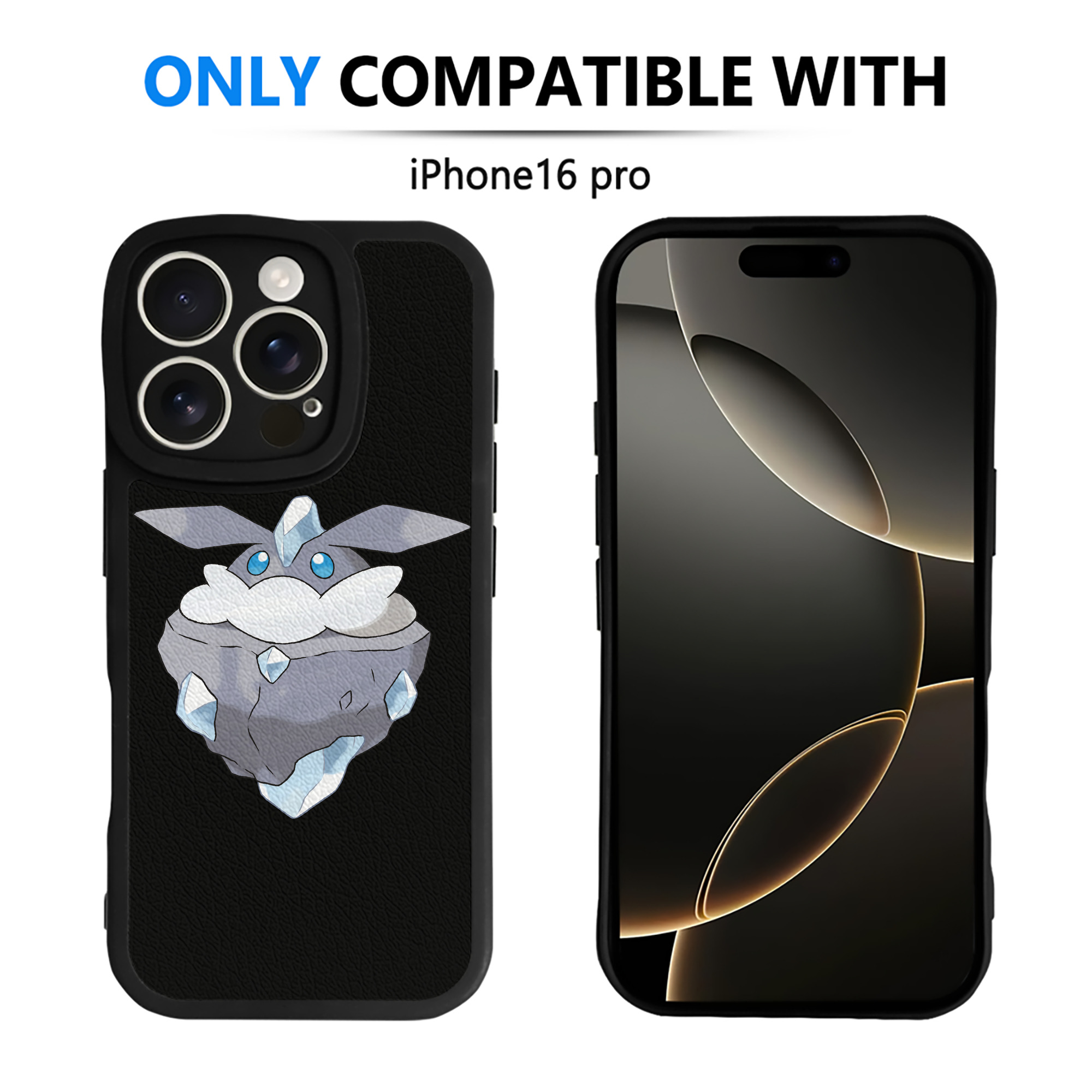 （画像用） ポケットモンスター Pokémon 【iPhone 16シリーズ対応】シリコンスマホケース（レザー調） 材質：シリコン